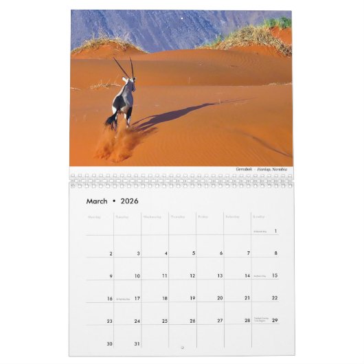 Calendrier Mammals 2021 par Chris Milligan (Mar 2026)