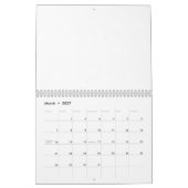 Calendrier Manche blanche à texture subtile, partie probable (Mar 2027)