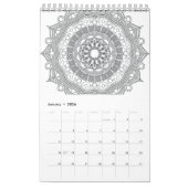 Calendrier Mandala 2024 (Jan 2026)