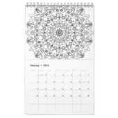 Calendrier Mandala 2024 (Feb 2026)