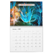 Calendrier Mandala Abstrait (Jan 2027)