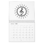 Calendrier Mandala musical (Jan 2026)