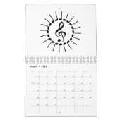 Calendrier Mandala musical (Mar 2026)