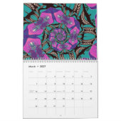 Calendrier Mandala spirale unique (Mar 2027)