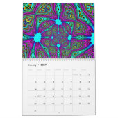Calendrier Mandala spirale unique (Jan 2027)