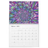 Calendrier Mandala spirale unique (Feb 2027)