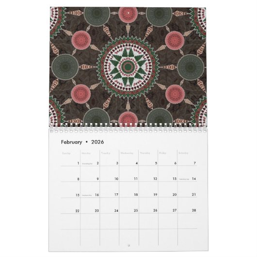 Calendrier Mandalas 2020 (Feb 2026)