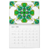 Calendrier Mandalas celtiques colorés (Mar 2026)