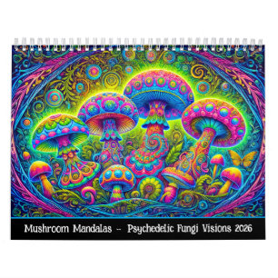 Calendrier Mandalas de champignons – Visions de champignons p