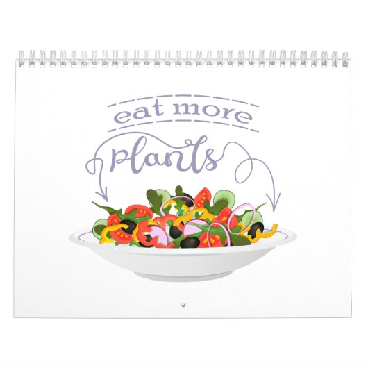 Calendrier Mangez plus de plantes frais motivation salade let (Protection)