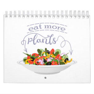 Calendrier Mangez plus de plantes frais motivation salade let