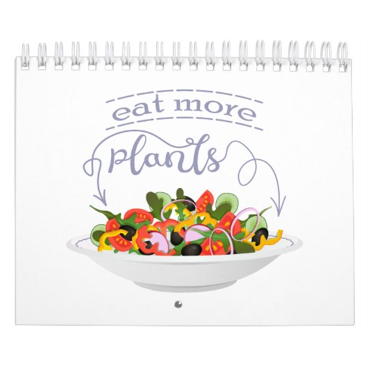 Calendrier Mangez plus de plantes frais motivation salade let (Protection)