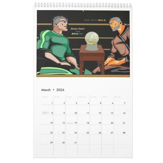 Calendrier Mantis Man "Friends, Family & Enemies" (Mar 2026)