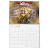 Calendrier Mantra Idol Gayatri 2025 des divinités hindoues in (Feb 2026)