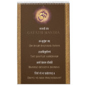 Calendrier Mantra indien des divinités hindoues 2025 Idol & G (Protection)