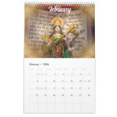 Calendrier Mantra indien des divinités hindoues 2025 Idol & G (Feb 2026)