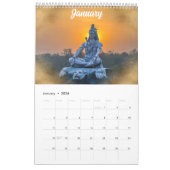 Calendrier Mantra indien des divinités hindoues 2025 Idol & G (Jan 2026)