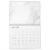 Calendrier Marbre Blanc (Mar 2027)