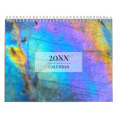 Calendrier Marbre coloré moderne personnalisable (Protection)