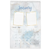 Calendrier Marbre d'or Meilleure année Remplir la photo (Jan 2027)