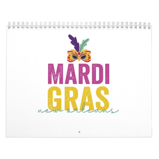 Calendrier Mardi Gras New Orleans 2024 Carnival Cadeau (Protection)