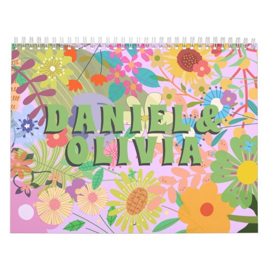 Calendrier Mariage de fleurs (Protection)