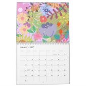 Calendrier Mariage de fleurs (Jan 2027)