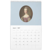 Calendrier Marie-Antoinette (Mar 2027)