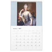 Calendrier Marie-Antoinette (Jan 2027)
