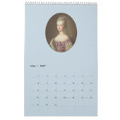 Calendrier Marie-Antoinette (Mar 2027)