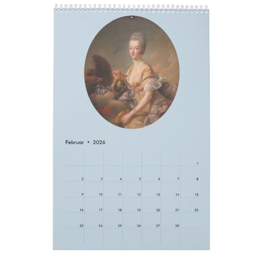 Calendrier Marie-Antoinette (Feb 2026)