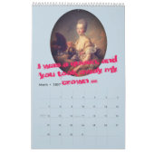 Calendrier Marie Antoinette - Madame de Pompadour Quotes (Mar 2027)