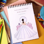 Calendrier mariée rose mignonne