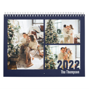 Calendrier Marine moderne Blue Custom Créer votre propre pho