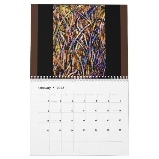 Calendrier MARK WESTERFIELD Art Calendar II (Feb 2026)
