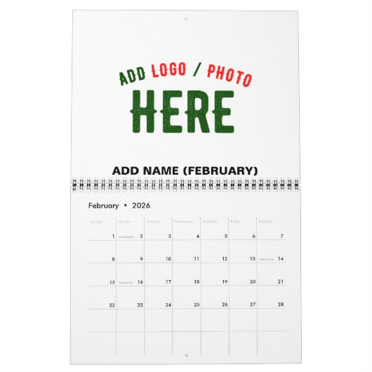 CALENDRIER MARQUE BLANCHE MODERNE ET PERSONNALISABLE VÉRIFIÉE (Feb 2026)