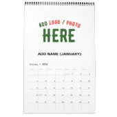 CALENDRIER MARQUE BLANCHE MODERNE ET PERSONNALISABLE VÉRIFIÉE (Jan 2026)