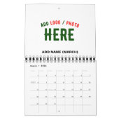 CALENDRIER MARQUE BLANCHE MODERNE ET PERSONNALISABLE VÉRIFIÉE (Mar 2026)