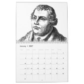 Calendrier Martin Luther : Portraits, Vie, Monuments (Jan 2027)