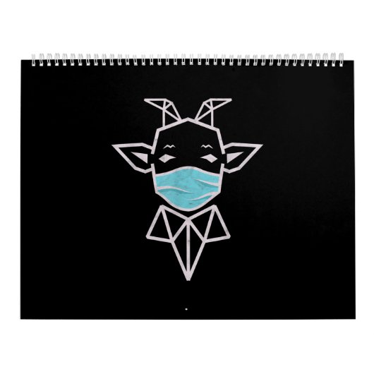 Calendrier Masque de port de mouton | Moutons simples présent (Protection)