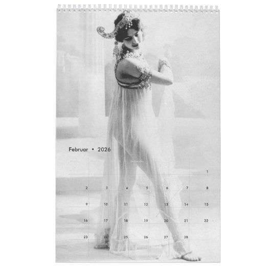 Calendrier Mata hari (Feb 2026)