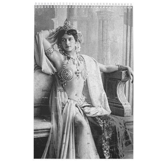 Calendrier Mata hari (Jan 2026)
