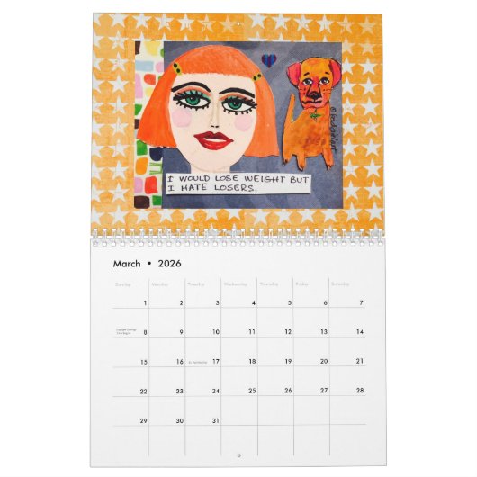 CALENDRIER MAUVAISE FILLE CALENDAR-MARGARITA (Mar 2026)