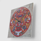 Calendrier Maya & Proverbe Horloge murale (Angle)