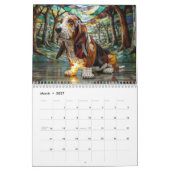 Calendrier Medium Dog Glass Calendar (Mar 2027)