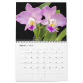 Calendrier Medium Size Orchids Calendar (Feb 2026)