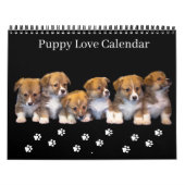 Calendrier Medium Size Puppy Love Calendar (Protection)