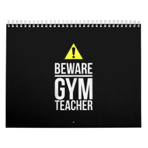 Calendrier Méfiez-vous de l'enseignante en salle de sport En