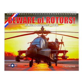 Calendrier MÉFIEZ-VOUS des ROTORS ! Hélicoptères militaires a