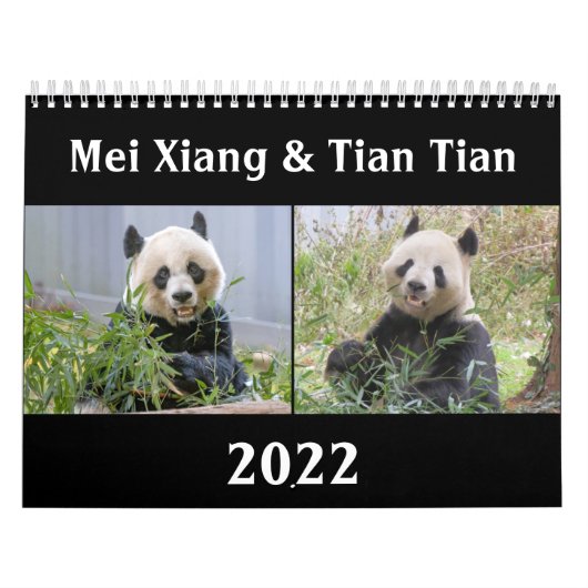 Calendrier Mei Xiang & Tian Tian 2022 (Protection)